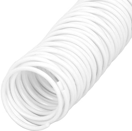 35 Stück Binderücken 48 Ring 25,4mm 215 Blatt Kapazität Kunststoff Bindekämme Verschleißfestes Schreibwaren Spulen Kammbinder Set Bindestreifen für Dokumente Notizbüchern(Weiß)