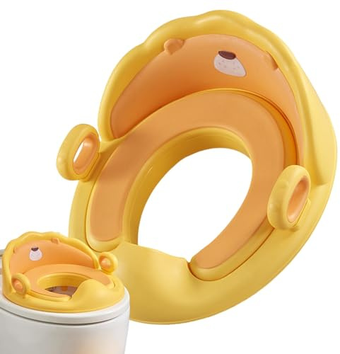 Sedile WC per bambini, sedile per vasino - Sedile WC vasino con maniglie,Riduttore vasino con protezione per urina, vasino antiscivolo sicuro per WC rotondi e ovali