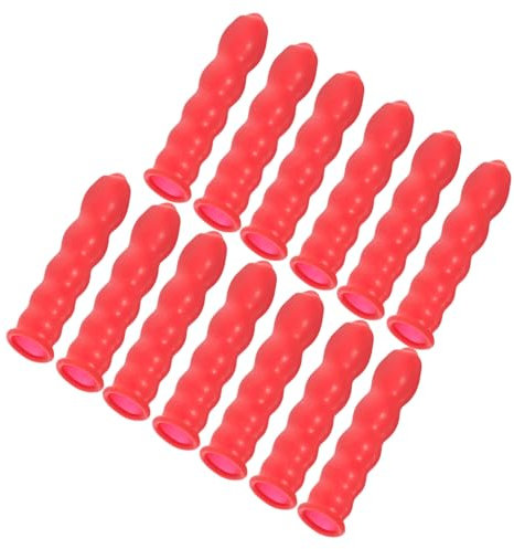 ANDRESLAD 20st Abdeckkappen Dichtungsschlauchschoner Dichtungsmasse Dichtungsretter Dichtungskappenschoner Dichtungssparer Dichtschläuche Abdichten Verstemmdüsenapplikator Emulsion Rot