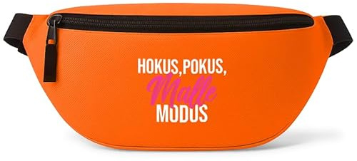 Hokus Pokus Malle Modus - Bauchtasche - Bauchtasche | Malle | Party | Urlaub | lustige Sprüche | Festival | Umhängetasche | Orange