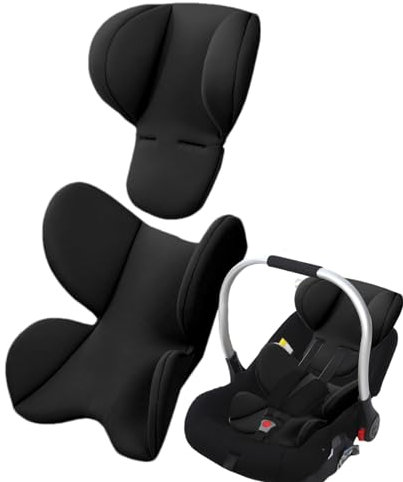 Sitzverkleinerer Für Hochstuhl | Extra Weiches Autositz-Einsatzkissen | Sitzverkleinerer Babyschale | Neugeboreneneinsatz Babyschale | Kopf Und Körperstütze Für Babyautositze