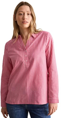 Cecil B345319 Blusa Oxford de Rayas, Granita Red, M Mujeres