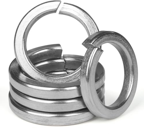 BOUMVID 10 Pièces M6 Rondelle Autobloquante Rondelles Ressort Inox, Rondelles de Sécurité Fendues en Acier Inoxydable 304, Rondelle de Blocage Grower Frein Ressort, pour Vis Boulon Ecrou,