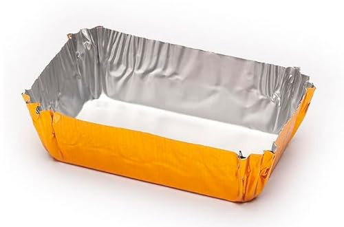 Monouso | 100 Moldes de Aluminio para Magdalenas, 50x30x16mm, Cápsulas para Pastelería, Repostería, Cupcakes, Muffins, Eventos, Catering, Fiestas