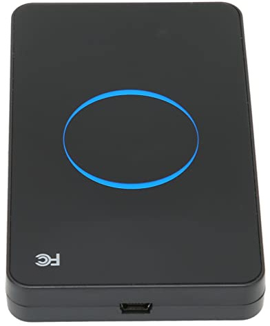 Lector NFC Lector de Insignias USB Lector de Tarjetas de Identificación R80D 125Khz Interfaz USB Plug and Play Lector de Tarjetas de Identificación con Luz Indicadora LED/zumbador