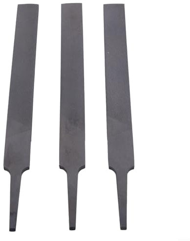 Set di 3 lime piatte da 15,2 cm in lega di acciaio per limare e lucidare legno e metallo