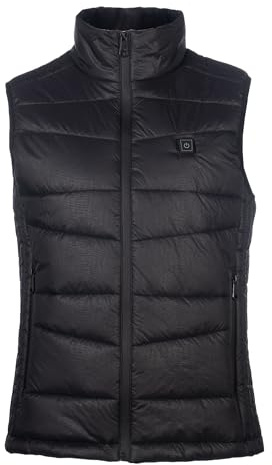 HKM Heat control Stil Värmeväst för män, Svart, L