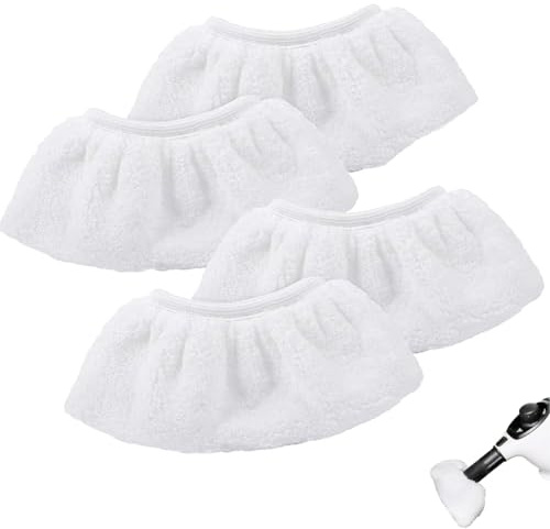 Panni in Microfibra per Pulitori a Vapore,4 Pcs Tampone di Ricambio Lavabili Microfibra per Scopa a Vapore Panni in Microfibra di Ricambio Compatibile Con la Maggior Parte dei Pulitori Vapore