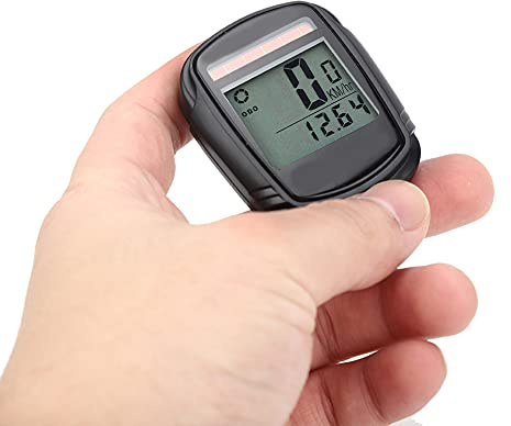 POENVFPO PVC Wireless Solar Bike Tachometer Wasserdichtes Leuchtendes Fahrradzubehör für Road Mountain Riders PVC -Material