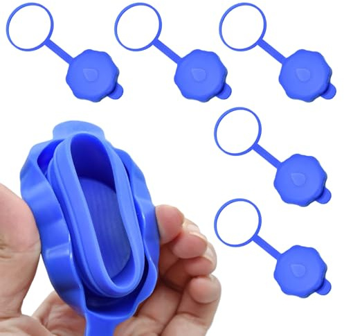 Tapones Para Garrafas De Agua De 19 Litros - 5 Unidades De Tapones Reutilizables Para Botellas | Cubierta De Silicona Antifugas Reutilizable Para Garrafas De 19 Litros Acampadas Viajes