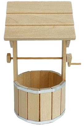 Jiuvaso Puits de Maison de Poupée 1/12, Simulation de Bricolage, Cadeaux D'anniversaire, Décoration de Maison de Poupée