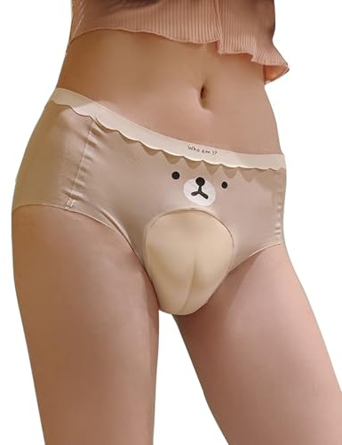 HAVBX Herrtrosor döljer trosor korsdressing tucking underkläder MTF för trans kvinnor kamel tå, Aprikos, one size
