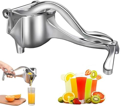 Exprimidor manual | Exprimidor manual multifuncional compacto de aleación de aluminio for naranjas, granadas, limas, pomelos y guayabas. Ideal for bares, restaurantes, desayunos(21.5cm)