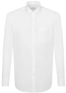 Chemise business homme Seidensticker - coupe classique - sans repassage - col Kent - manches longues - 100 % coton