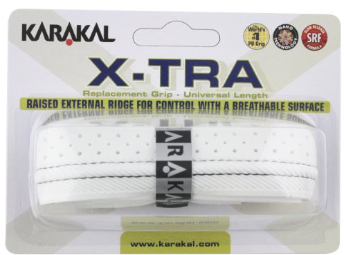 Karakal Griffband X-TRA für Tennis-, Badminton- und Squash-Schläger Weiß weiß