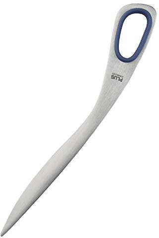 Plus 34-777 Edelstahl Papiermesser, Brieföffner, Silber x Blau
