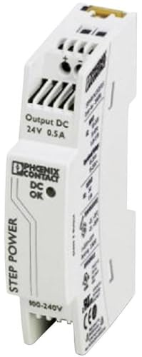 Alimentation Rail DIN Phoenix Contact STEP-PS/1AC/24DC/0.5 2868596 24 V/DC 0.55 A 18 W 1 x 1 pc(s)