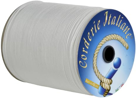 Corderie Italiane 003009603 Cordino per tende veneziane, 3 mm, 200 Metri, Bianco