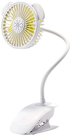 Flexible Clip on Fan Baby Bedside Pushchair Pram Stroller Gooseneck Fan Portable Mini Desktop Fan USB Fan Personal Office PC Laptop Fan Electric Battery Travel Fan