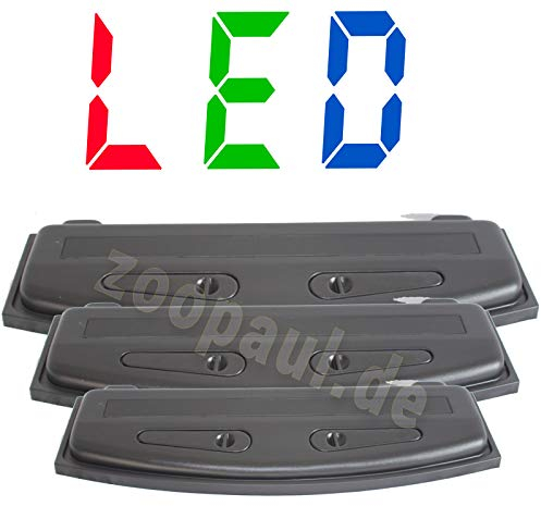ZooPaul 80x35 LED Aquarium Abdeckung Panorama gebogen Deckel Beleuchtung Haube gewölbt