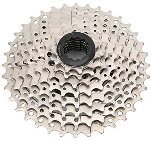 Alomejor Cassette Vélo,8 Vitesses 11-36T Rapport Étendu Pignon Arrière Compatible HG Installation Facile for Cyclistes VTT Route Montagne et Loisirs