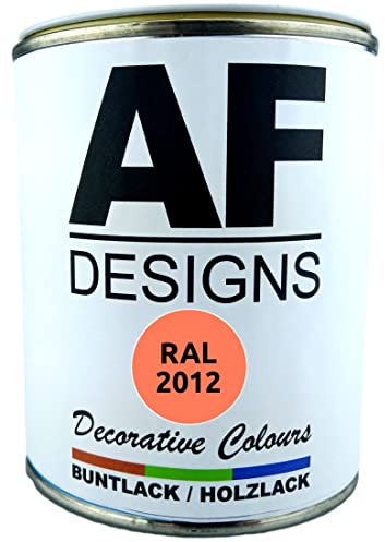 Alex Flittner Designs Buntlack Holzlack RAL2012 auf Wasserbasis 750ml glänzend Innen Aussen Möbel