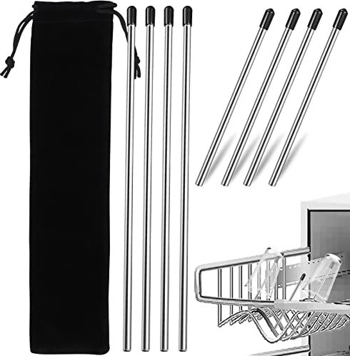 SOLUSTRE Halter 8 Stk Abtropffläche Weinglashalter nhalter Für Spülmaschine Utensilienhalter Abtropfgestell Für Geschirr Rostschreck Soda Rostfreier Stahl Glas Besteckständer Baby