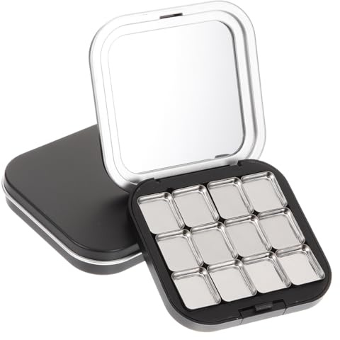 minkissy Palette De Fards À Paupières Magnétique Vide 2 Pièces Avec 24 Casseroles Vides Plateau De Maquillage Compact Pour Fard À Joues Fards À Paupières À Lèvres Et Poudre À Sourcils