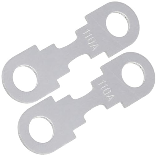 AERZETIX - C69946 - Set di 2 fusibili a lama piatti 110A per auto - lunghezza 42mm - in metallo - compatibile con numeri OE 104 249 05