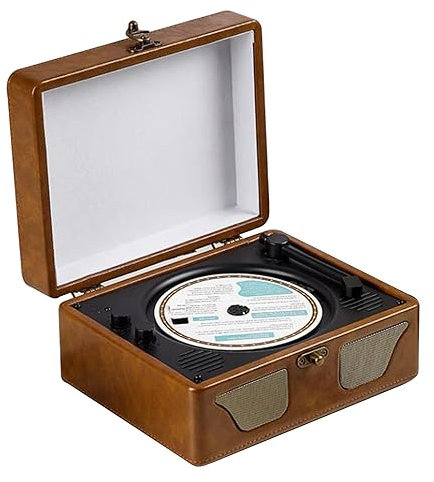 Lettore DVD portatile portatile con Bluetooth, doppio altoparlante stereo, telecomando, supporta CD/CD-R/CD RW/MP3/WMA | Ingresso AUX da 3,5 mm - Sistema Home Music