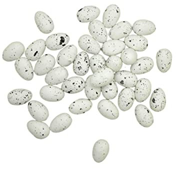 STOBOK 100st Kleine Dekoeier Kreatives Gefälschtes Ei Ostern Styropor Eier Dimmer Für Tischlampe Griff Der Eismaschine Eier Zum Basteln Kinder Dekor Türen Modell Brieftaube Weiß
