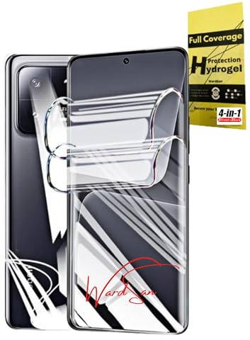 WardSan [4 pezzi per Honor 90 6,7 pollici - 4 pellicole protettive idrogel (2 anteriori e 2 posteriori) 3D | Antiurto | Custodia compatibile | Pellicola protettiva in morbido TPU | Meglio del vetro te