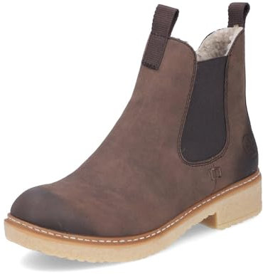Rieker Damen Chelsea Boots Z5050, Frauen Stiefeletten,uebergangsschuhe,uebergangsstiefel,Schlupfstiefel,Winterstiefeletten,braun (25),40 EU / 6.5 UK