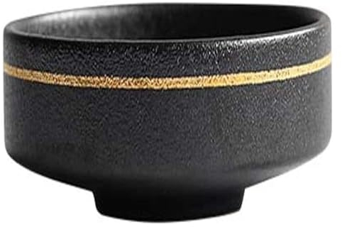 Insalatiera in porcellana, insalatiera in ceramica vintage, stoviglie giapponesi in oro nero | Adatto for zuppiera, ciotola di verdure, piccola ciotola di pasta, ciotola di riso for la casa con frutta