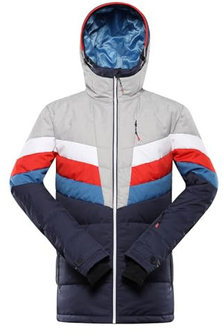 ALPINE PRO FEEDR Herren Warme Skijacke, Robuste und Leichte Winterjacke, Daunenjacke, Snowboard Jacke, Frostsichere PUFFY Stil, Wasserdichte und Atmungsaktive Outdoor Jacke