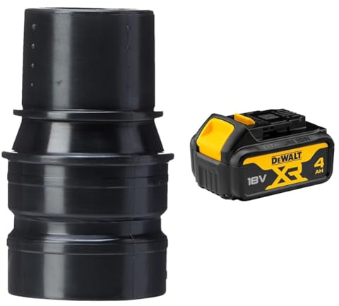 DEWALT DWV9130-XJ Airlock Dust Connection System Adapter 35mm + DEWALT Battery
