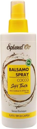 Balsamo Spray Soft Touch al Cocco, Senza Risciacquo, Dona ai tuoi Capelli Morbidezza e leggerezza. Per Tutti i Tipi di Capelli 200ml - 1 unità