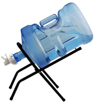 jojofuny Soporte Para Cubo De Agua Metálico Engrosado Negro, Base Estable Diseño Plegable, Práctico Para Hogar, Oficina y Actividades Al Aire Libre, 1 Unidad