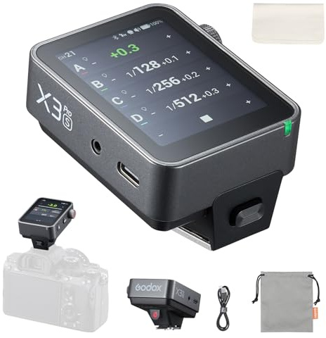 Godox X3Pro-S Déclencheur de Flash pour Appareil Photo Sony, Grand LCD Écran Touch avec 2.4G sans Fil Trigger Flash, Transmetteur de Flash Sony et Godox Flashs