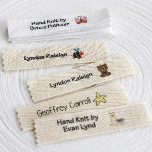 15 * 70mm Etiquetas De Ropa Personalizadas Con Texto De Logotipo, Etiquetas Plegables De Sarga De Algodón, Accesorios De Costura Personalizados Para Ropa, Productos Hechos A Mano