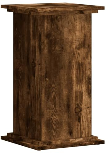 Generico Supporto per Piante Rovere Fumo 33x33x60 cm Legno Multistrato,Casa e Giardino,Prato e Giardino,Giardinaggio,Supporti per Piante,Marrone,10.8 kg,852964