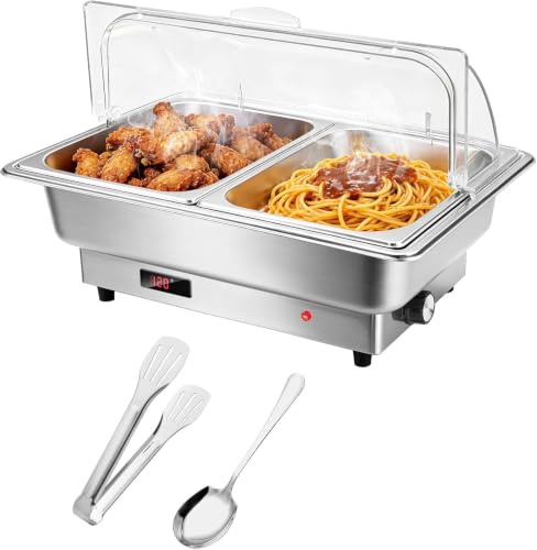 9L Chafing Dish Buffet Eléctrico Acero Inoxidable Calentador de Buffet