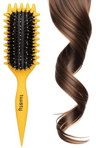TWISTY Lockborste The Curl You Want – för definierade lockar och vågor – stylingborste för twists, anti-frizz & reder ut – professionell hårborste för våt