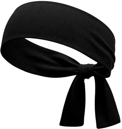 menique Herren 100% Merino Stirnband zum Binden, Atmungsaktives Sportband | UPF 35 UV-Schutz für Damen und Männer, Schweißband und Haarband für Laufen Joggen Wandern Radfahren Fitness Tennis und Sport