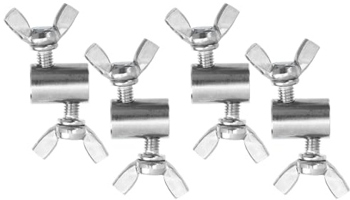 WRITWAA 4 Pezzi Clip per Fune Metallica in Acciaio Inossidabile, Morsetti Resistenti per Cavi D'acciaio da 6mm, Previene lo Scivolamento del Filo, per Uso Industriale