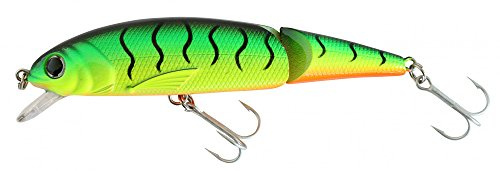 Abu Garcia Tormentor Jointed Floating Lure, Ideal for Freshwater Predators like Trout, Pike, Bass, Zander, and Salmon, Lifelike Action & Vibrant Colours, Tiger 13 cm