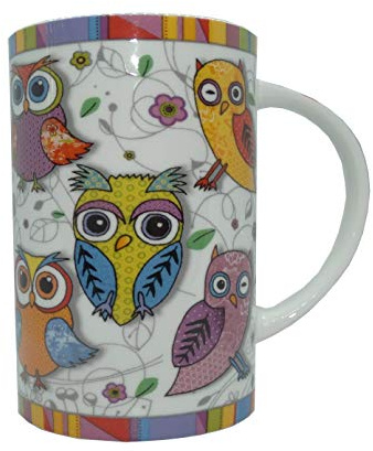 Becher Bone China - Teebecher Hedwig Eule - 0,35l Volumen