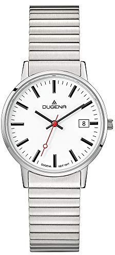 Dugena Damen Quarz-Armbanduhr, Elastisches Zugband, Gehärtetes Mineralglas, Moma Comfort