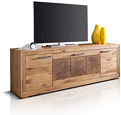 moebel-eins Winston III TV-Element, Material Massivholz, Wildeiche geölt