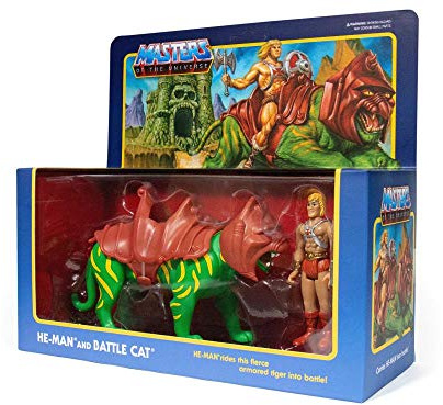 Masters of the Universe SUPER7 Reaction Actionfigur - Battle Cat & He-Man